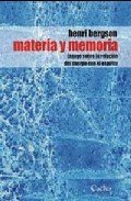 Portada de MATERIA Y MEMORIA. Ensayo sobre la relación del cuerpo con el espíritu