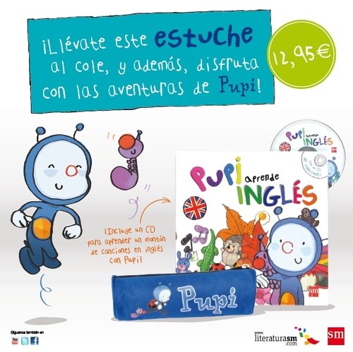 PACK APRENDE INGLÉS CON PUPI + ESTUCHE