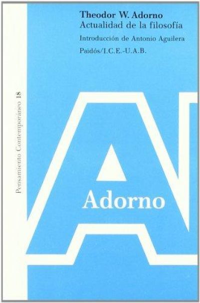 Portada de ACTUALIDAD DE LA FILOSOFÍA