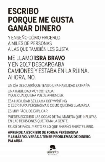 Portada de ESCRIBO PORQUE ME GUSTA GANAR DINERO