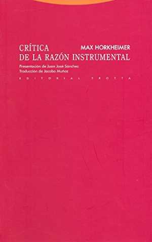 Portada de CRITICA DE LA RAZÓN INSTRUMENTAL