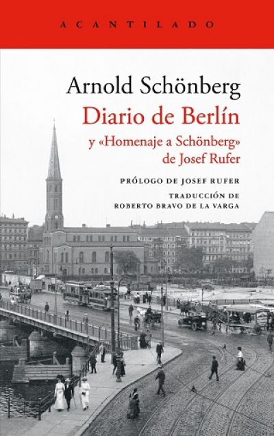 Portada de DIARIO DE BERLÍN y «Homehaje a Schönberg» de Josef Rufer
