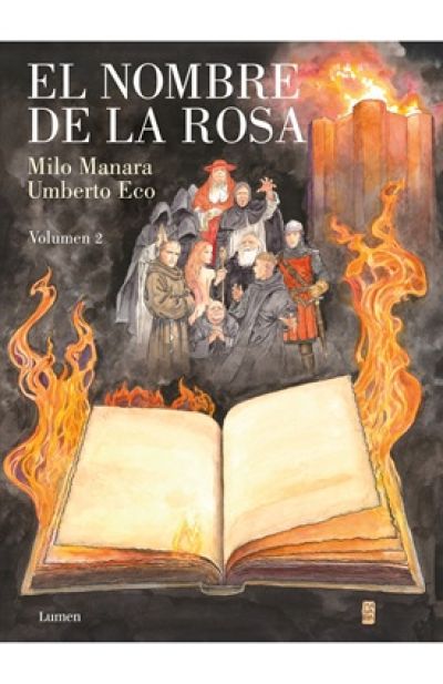 Portada de EL NOMBRE DE LA ROSA. La novela gráfica, volumen 2