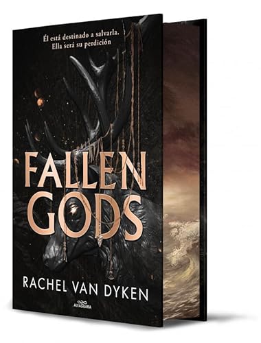 Portada de FALLEN GODS. Él está destinado a salvarla. Ella será su perdición