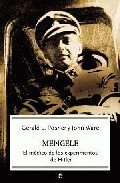 Portada de MENGELE. El médico de los experimentos de Hitler
