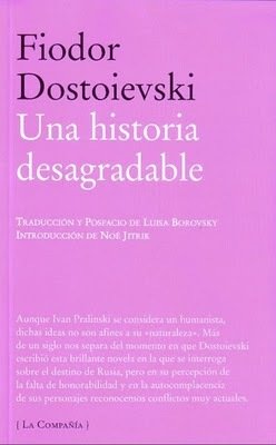 Portada de UNA HISTORIA DESAGRADABLE