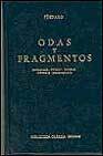 Portada de ODAS Y FRAGMENTOS: Olímpicas ; Piticas; Nemeas; Ístmicas; Fragmentos