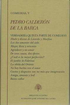 Portada de OBRAS COMPLETAS. TOMO V: VERDADERA QUINTA PARTE DE COMEDIAS