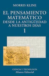 Portada de EL PENSAMIENTO MATEMÁTICO DESDE LA ANTIGÜEDAD A NUESTROS DÍAS, 1