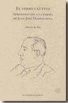 Portada de EL VERBO CAUTIVO. Aproximación a la poesía de Juan José Domenchina