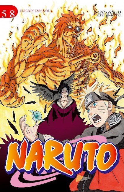 Portada de NARUTO Nº58